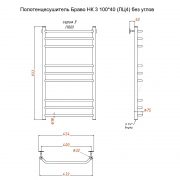 Браво НК 3 100х40 (ЛЦ4) без углов