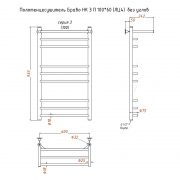 Браво НК 3 П 100х60 (ЛЦ4) без углов