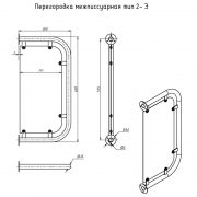 Перегородка межписсуарная тип 2э